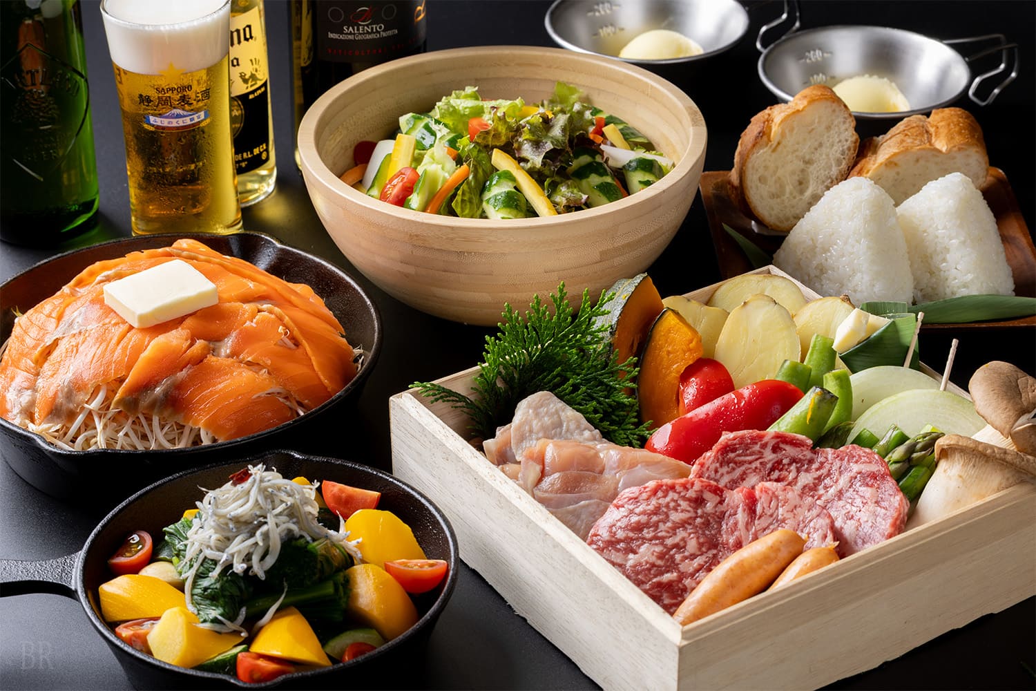 自然にとけこむ、美食のひととき
