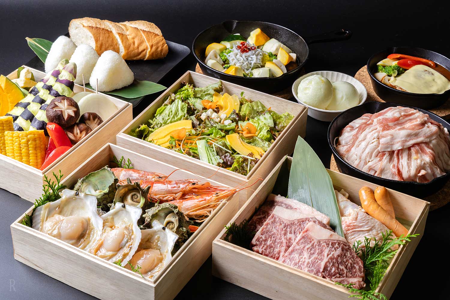 自然にとけこむ、美食のひととき